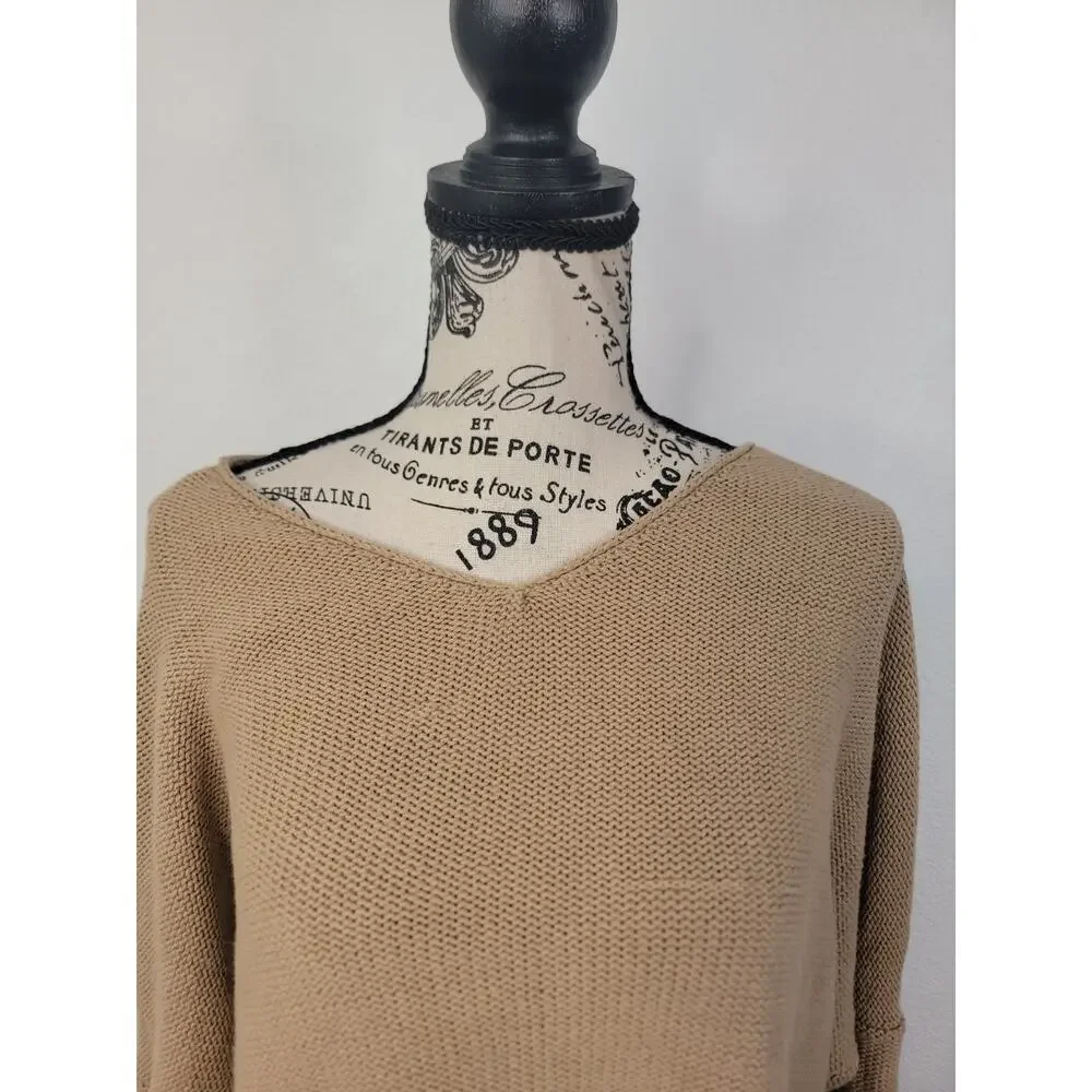 Wooden Ships Sweatshirt Top Sz S/M Boyfriend Fit Relaxed Oversized Semi Crop